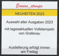 Mi-Nr: 3732 - 3805 Bund 2023