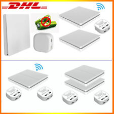 Funkschalter System batterielos KINETIC, Funk-Wandschalter & Funk-Empfänger 230V