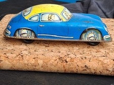 Blech Auto Joustra Porsche 356 H-2004 Beifahrer Blechspielzeug Frankreich uralt