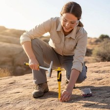 4 Stück Geologenhammer-Set
