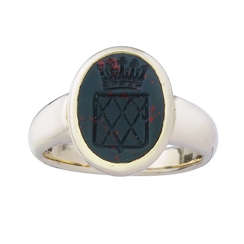 Siegel ring heliotrop wappen - ring,