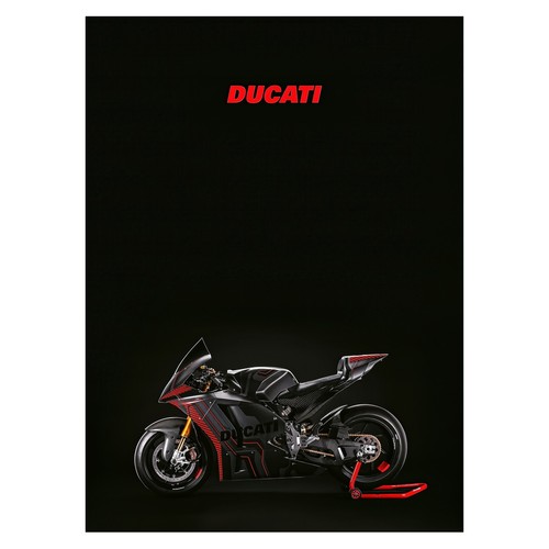 Ducati rennmotorrad poster - ducati,