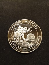 Somalia Elephant 1 Unze Silber