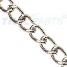 25m Gourmettekette 1,5mm Stahl