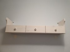 Hängeregal Home affair Vollholz weiß asiert.