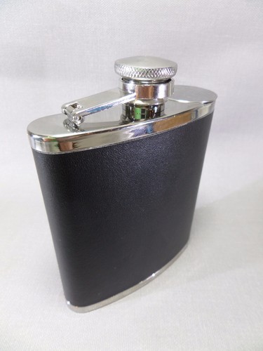 Flachmann lederoptik inkl - lederoptik,