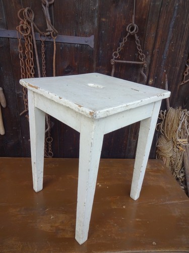 Alter küchen hocker massiv - hocker,