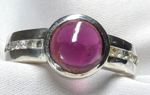 Granat ring 925 - ring, silber