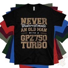 Unterschätze niemals einen alten Mann mit einem GPZ750 TURBO T-SHIRT Motorradfahrer Geschenk