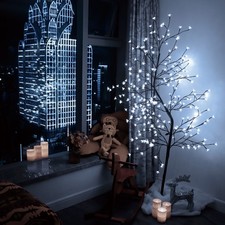 Kirschblüten LED Baum Lichterbaum Leuchtbaum außen innen Lichtfarbe Kaltweiß