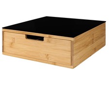 LIVARNO home Schubladen-Box Schublade Box Bambusschublade 8 Fächer schwarz 