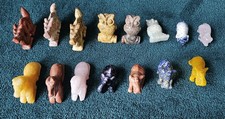 15 (Edel-) Stein Tier Figuren