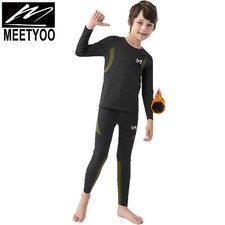 Kinder Funktions Thermo Unterwäsche Set Skiunterwäsche Jungen Mädchen Sport 