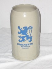 LÖWENBRÄU München - älterer  3 Liter Steinkrug - triple Maßkrug