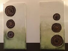 Tolle handgemalte Wandbilder auf Keilrahmen /  2 Stück