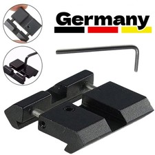 2x Schienen Adapter Prismenschiene 11mm auf 20/21mm Weaver Picatinny Schiene!~