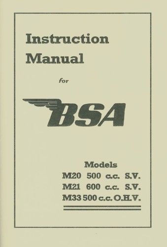 Bsa m20 m21 motorrad - m20, m3