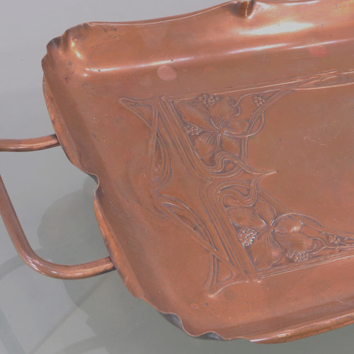 Jugendstil tablett wmf blumen - wmf,