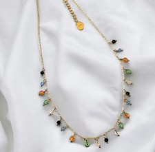 Bunt Stone Kette Gold ICRUSH