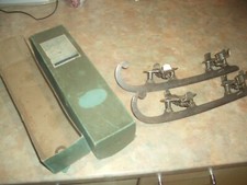 alte Schlittschuhe, verstellbar mit Schlüssel Cloria,  Eisblume, REMSCHEID