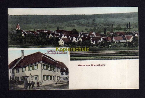 115762 wiernsheim 1910 - ak,