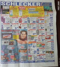 2008 Zeitung NRZ - Werbung Schlecker, alte Kosmetik- u. Technikwerbung - Sammler