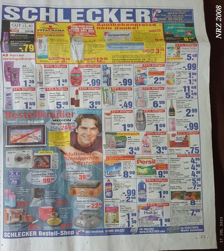 2008 zeitung nrz werbung - nrz,