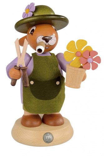 Räucherhase gärtner farbig - räucherhase,