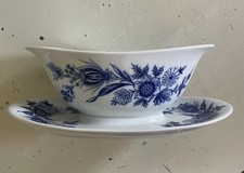 Schumann Arzberg Bavaria Soẞenchüssel Echt Cobalt Blaue Blumen