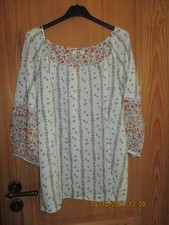 C&A Viskose Bluse wieneu romantisch Gr.: L 44 46 Ballonärmel topaktuell business