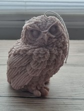Handgefertigte Kerze Eule Bio