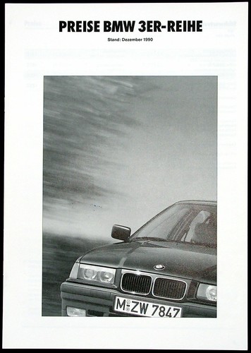 Bmw 3er 36 preisliste - bmw,