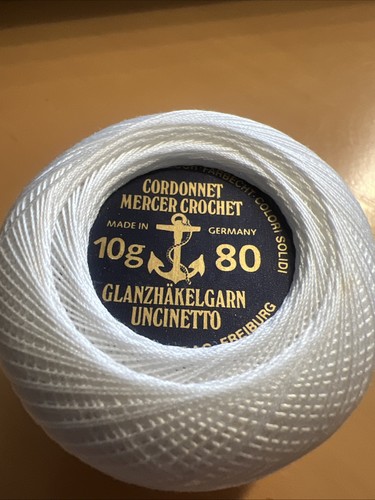 Glanzhäkelgarn 80 - 1, kn.