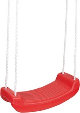 HUDORA Kunststoff-Brettschaukel, rot, Kinderschaukel bis 50 kg, Indoor & Outdoor