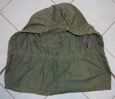 Original DDR NVA Kapuze für Felddienstanzug bzw. Stahlhelmbezug  Strichtarn 