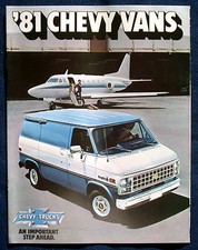 Prospekt brochure 1981 Chevrolet Chevy Vans  (USA) G10 G20 G30