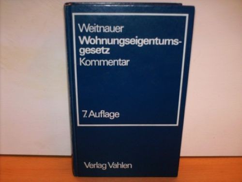 Wohnungseigentumsgesetz - ,