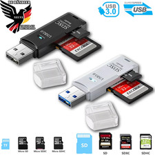 USB 3.0 Kartenleser Kartenlesegerät Adapter Stick Micro SD XC TF Card Reader PC