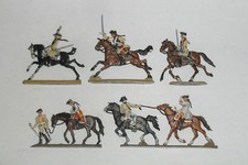 Zinnfiguren, Flachfiguren, Preußen 1740/80, Konvolut Kürassiere ,  SB