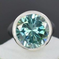 Retro Ring 10 Karat Blau