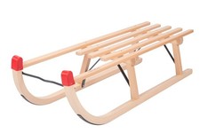 Holzschlitten Davos Traditional 90 cm Rodeln Schnee Winter Berge Sleds - Neu