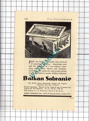 Balkan sobranie tabak 1934 - tabak,