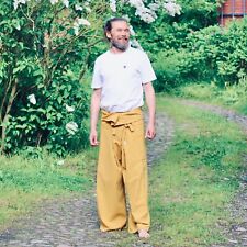 PANASIAM Thai Fischerhose Klassik | 100% Baumwolle | Wickelhose, Yoga, Tai Chi