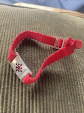 Alprausch Armband Nylonarmband Schneeflocke rot