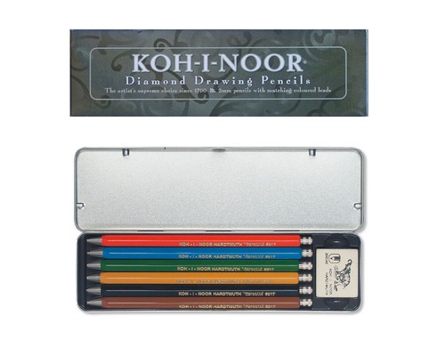 Fallbleistift set metallbox - in,