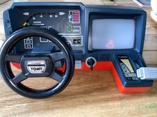 Tomy Racing Turbo Fahrsimulator COCKPIT Arcade Vintage Spielzeug funktioniert