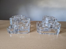 2 x Partylite SET  Kristallkerzenhalter 5-stufiger Votiv-Tee-Lichter Sommer DEKO