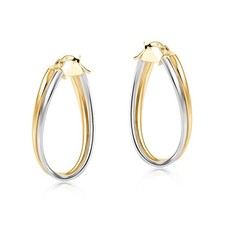 Zweifarbige gold ovale - zweifarbige,