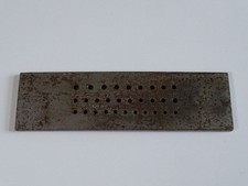 30 Loch - Zieheisen Ziehbank Lochlehre für Uhrmacher / Goldschmied