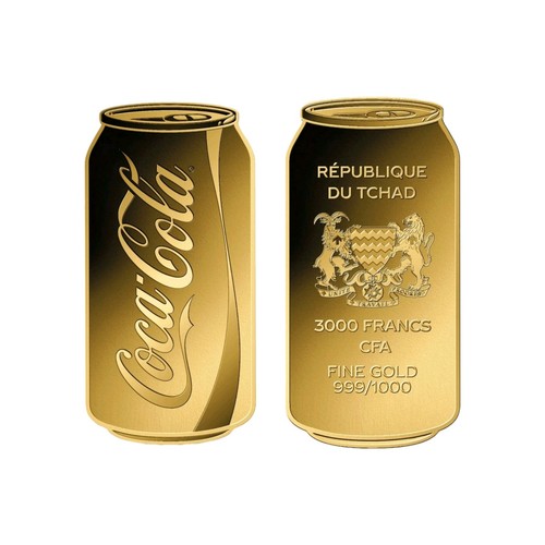 Goldmünze coca cola - goldmünze, 999